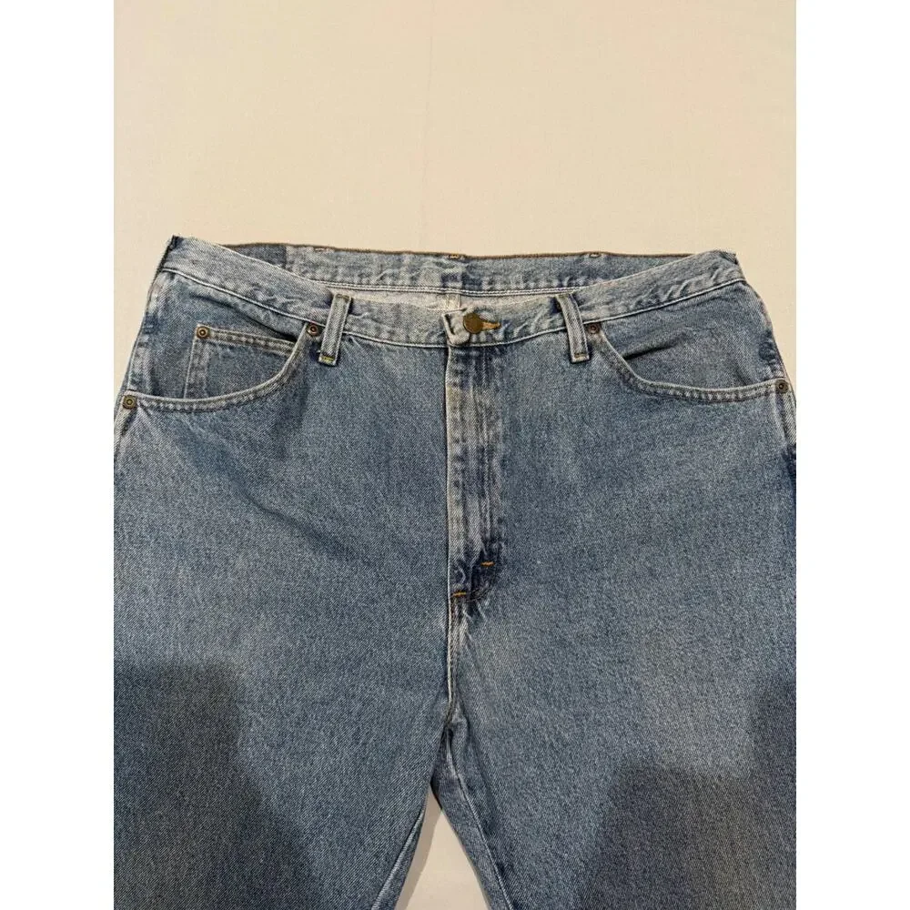 Wrangler Authentics 96501DS Jeans Mens 38x32 Regular Fit 100% Cotton Blue